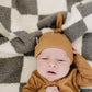 Mustard Bamboo Newborn Knot Hat