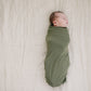 Olive Bamboo Stretch Swaddle