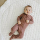 Dusty Rose Organic Cotton Ribbed Zipper