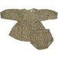 Mustard Magnolia Cotton Dress With Bloomers