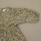 Mustard Magnolia Cotton Dress With Bloomers