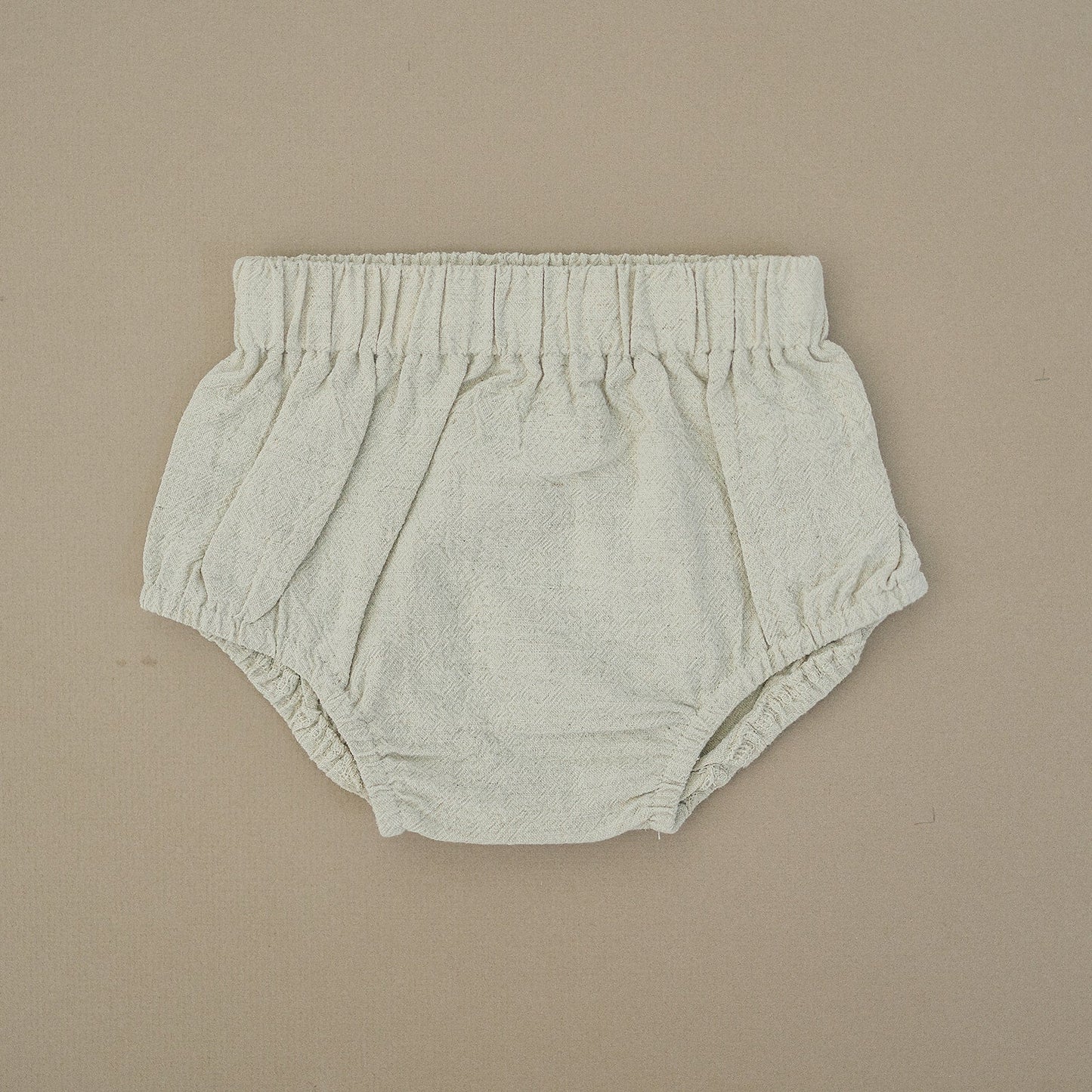 Oatmeal Linen Dress With Bloomers