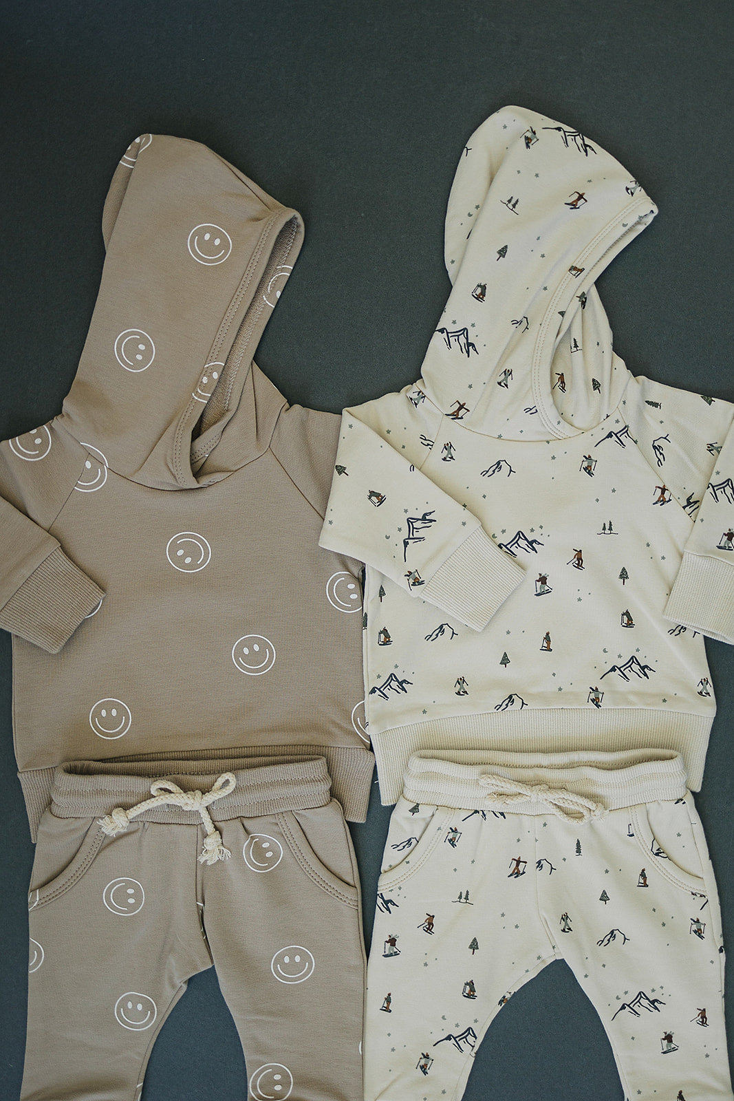 Ski Print French Terry Hoodie Set