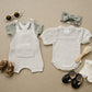 Oatmeal Knit Shirt Romper
