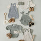 Oatmeal Pocket Knit Overalls