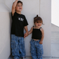 Smiley Face Baggy Jeans Blue