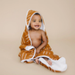 Mustard Mudcloth Muslin Hooded Towel