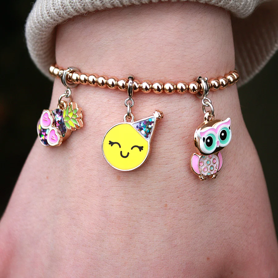 Gold Stretch Bead Bracelet