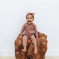 Dusty Rose Organic Cotton Ribbed Head Wrap