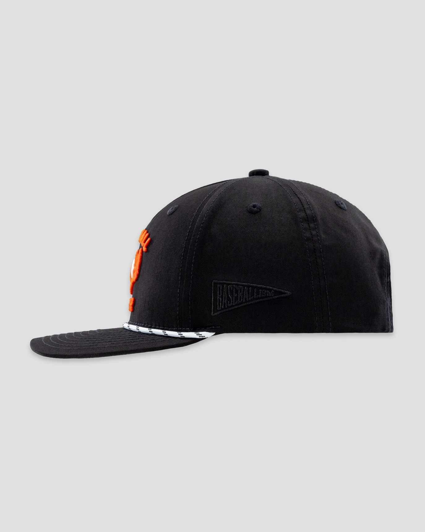 Hardball Hunter Five Panel Rope Cap - Black