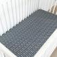 Dusty Blue Horizon Crib Sheet