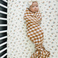 Cream Floral Muslin Crib Sheet