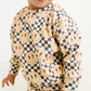 Lightning Checkered Smiley Crewneck Set