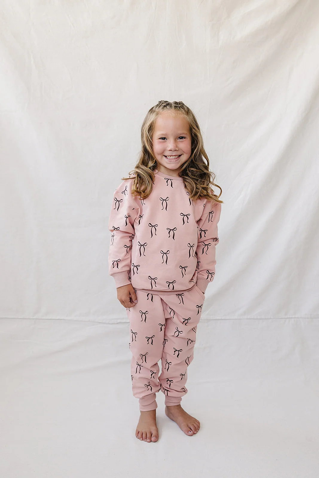 Blush Bows French Terry Set
