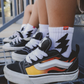 Bolt Crew Socks White