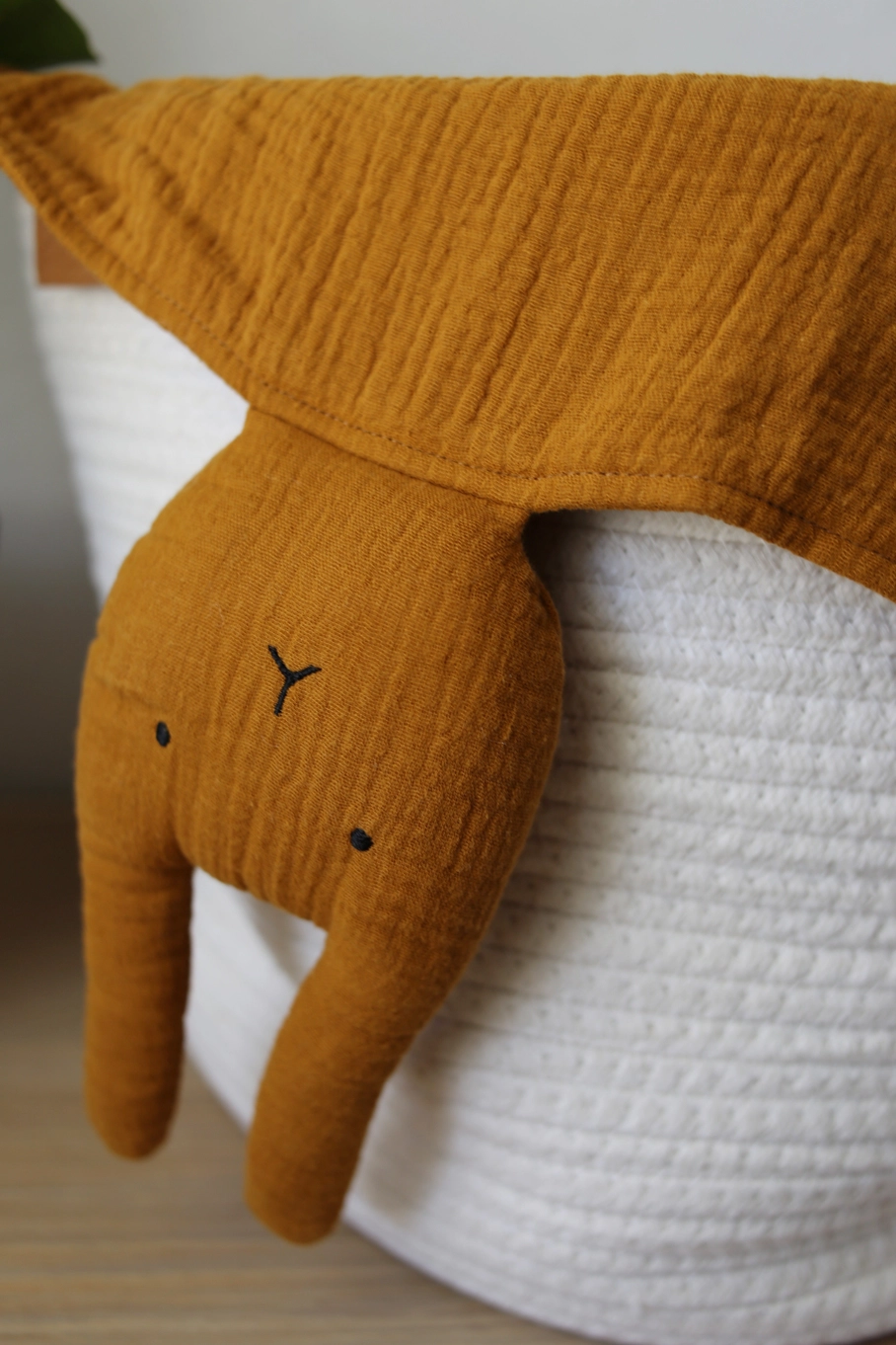 Toffee Bunny Lovey Blanket