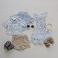 Blue Checkered Linen Button Up Shirt