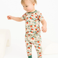 Vintage Strawberry Short Sleeve Bamboo Set