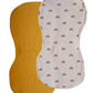 Golden/Rainbow Burp Cloths