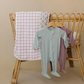 Country Garden Floral + Pink Gingham Lace Muslin Quilt