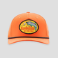 Fishing Club Patch Rope Cap - Orange