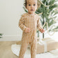 Mustard Gingham Zipper