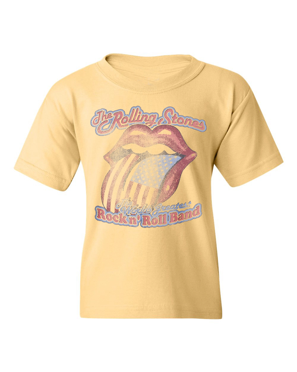 Rolling Stones World's Greatest Band Yellow Tee