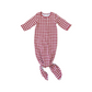 Red Gingham Knot Gown