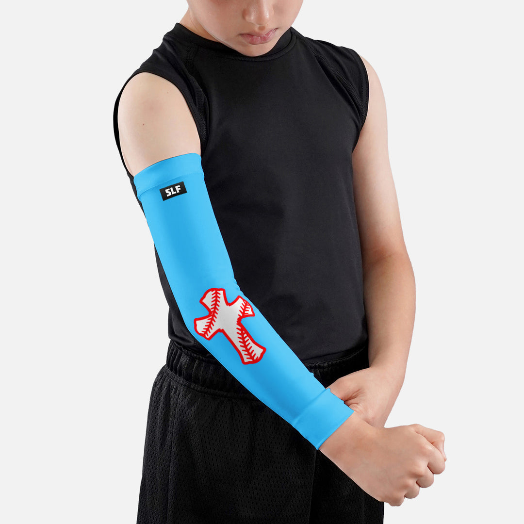 Baseball Cross Kids Arm Sleeve