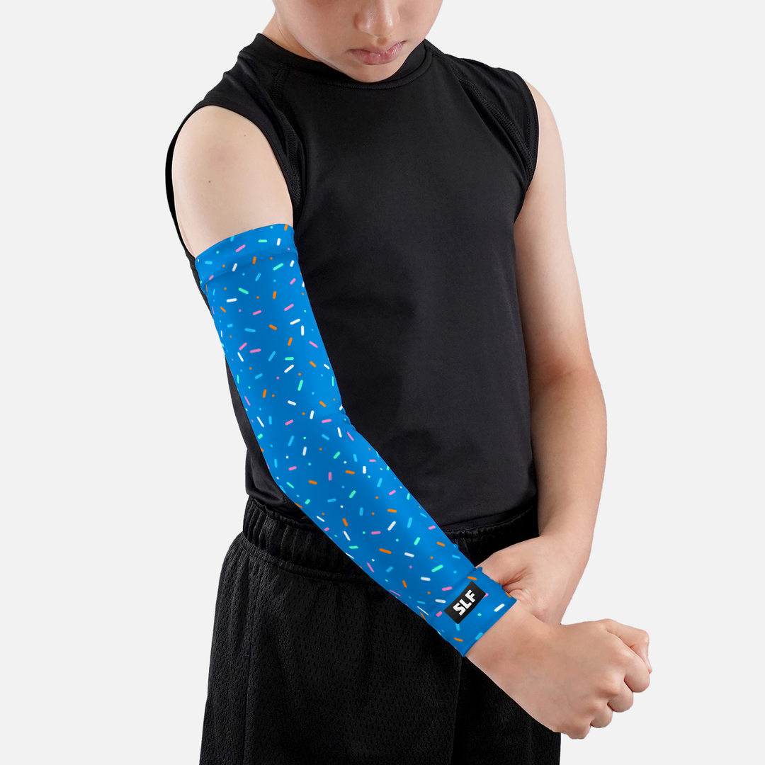 Blue Sprinkle Blast Kids Arm Sleeve