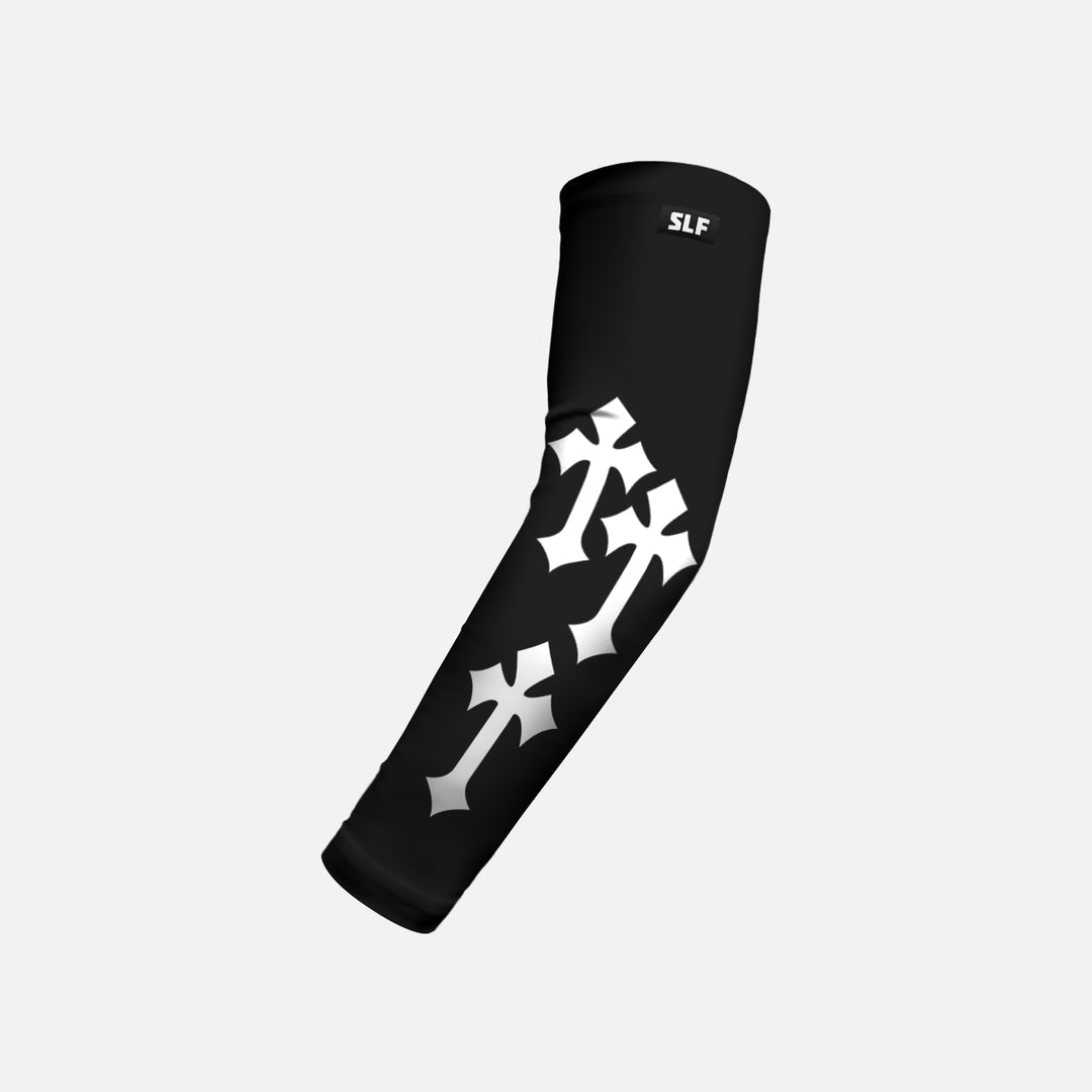 Black Gothic Cross Kids Arm Sleeve