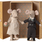 Wedding mice couple in box, Mum and Dad
