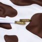 Moo Milk Cow Print Diamond Air Mesh Shorts (Brown) - Youth