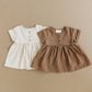 Camel Linen Cotton Dress