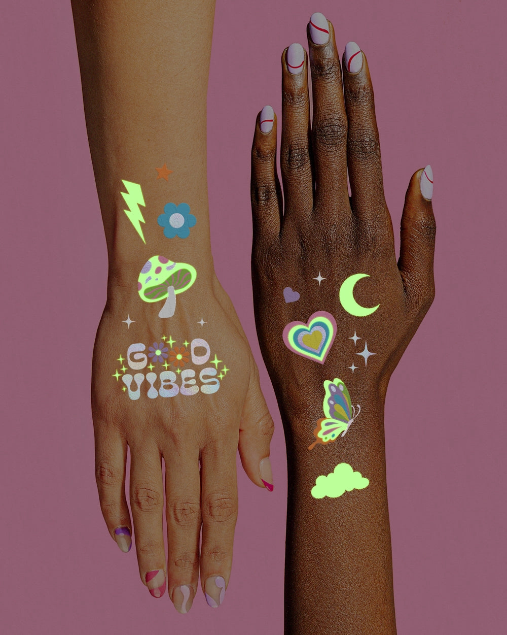 Glow in the Dark Temporary Tattoos