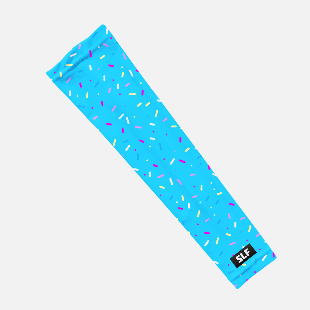 Light Blue Sprinkle Blast Kids Arm Sleeve