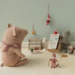 Christmas twin mice, Little sister and brother in book