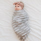 Grey Dash Muslin Swaddle Blanket