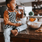 Black Check Child Apron