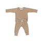 Mustard Gingham Two-piece Pocket Set