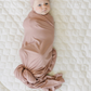 Dusty Rose Bamboo Stretch Swaddle
