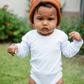 Long Sleeve Onepiece- White