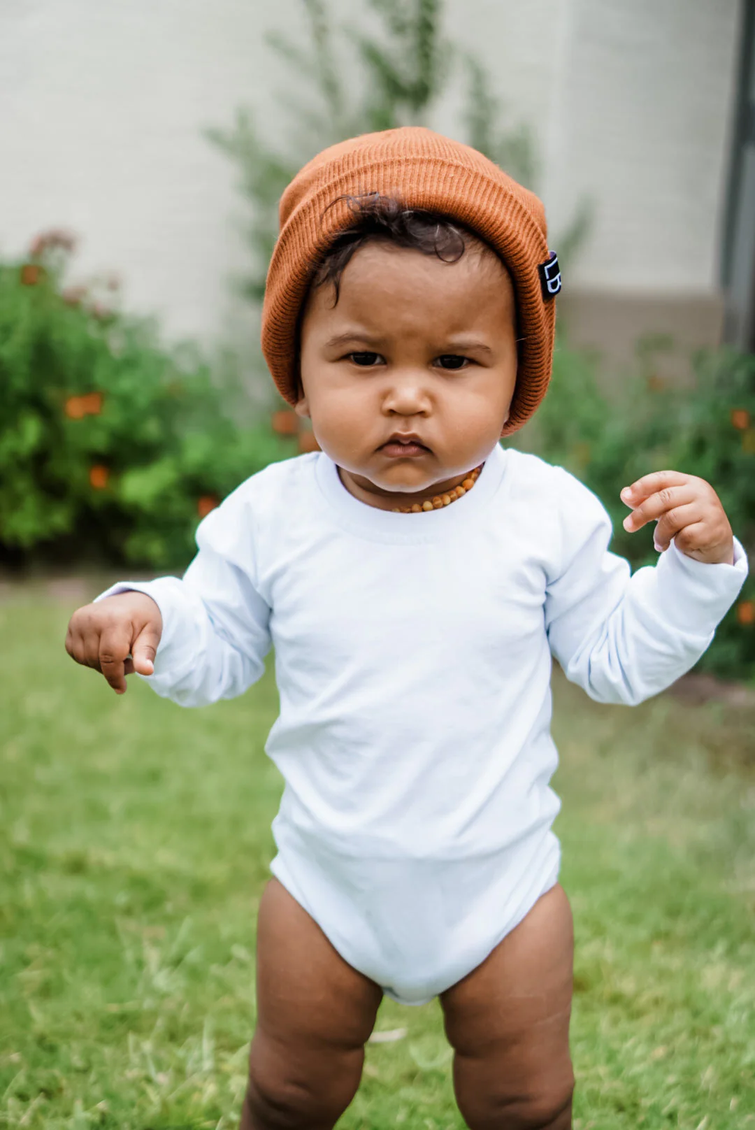 Long Sleeve Onepiece- White