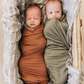 Olive Bamboo Stretch Swaddle