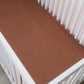Rust Bamboo Stretch Crib Sheet