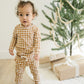 Mustard Gingham Two-piece Pocket Set