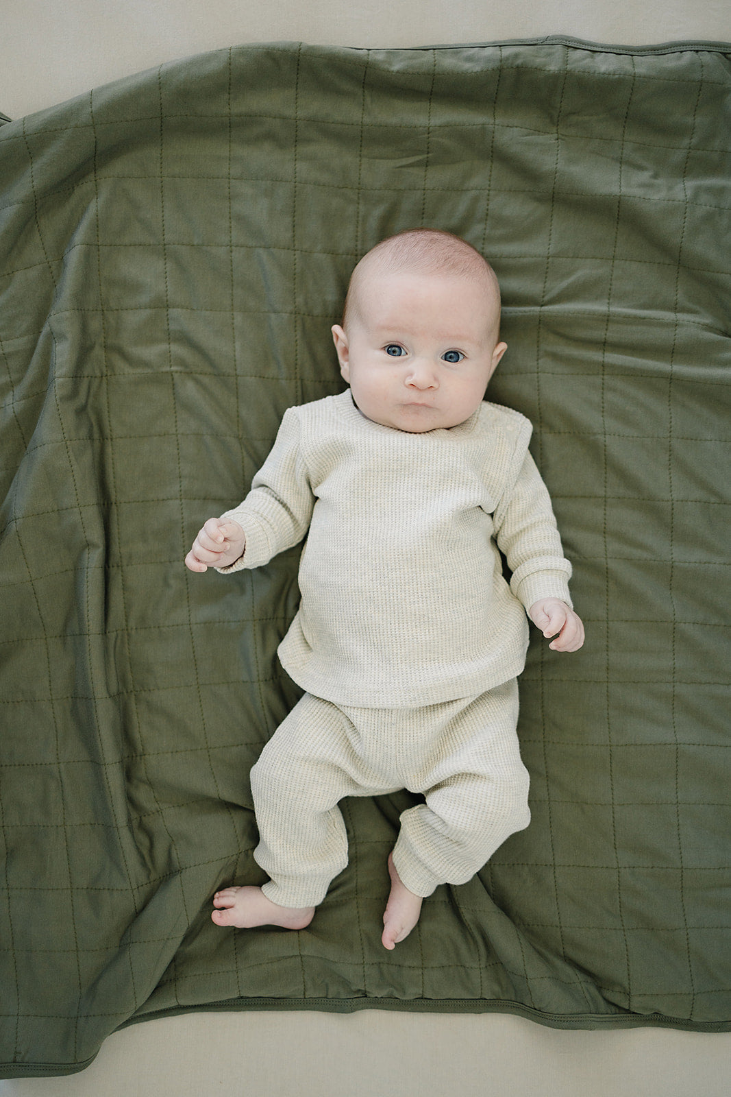 Oatmeal Waffle Two-piece Cozy Set
