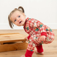 Christmas Chickens Plaid Baby Zippy