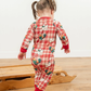 Christmas Chickens Plaid Baby Zippy