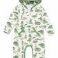 Green Mallard Duck Hooded Baby Romper
